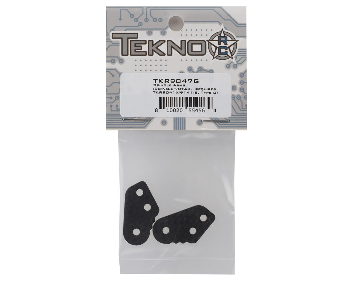 Tekno RC EB/NB/ET/NT48 Carbon Fiber Spindle Arms (Type G) (2) (Requires TKR9041X/TKR9141)