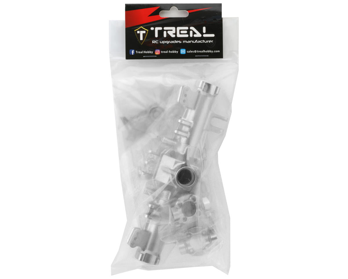 Treal Hobby Losi LMT CNC-Machined Aluminum Front Axle Housing (Silver)