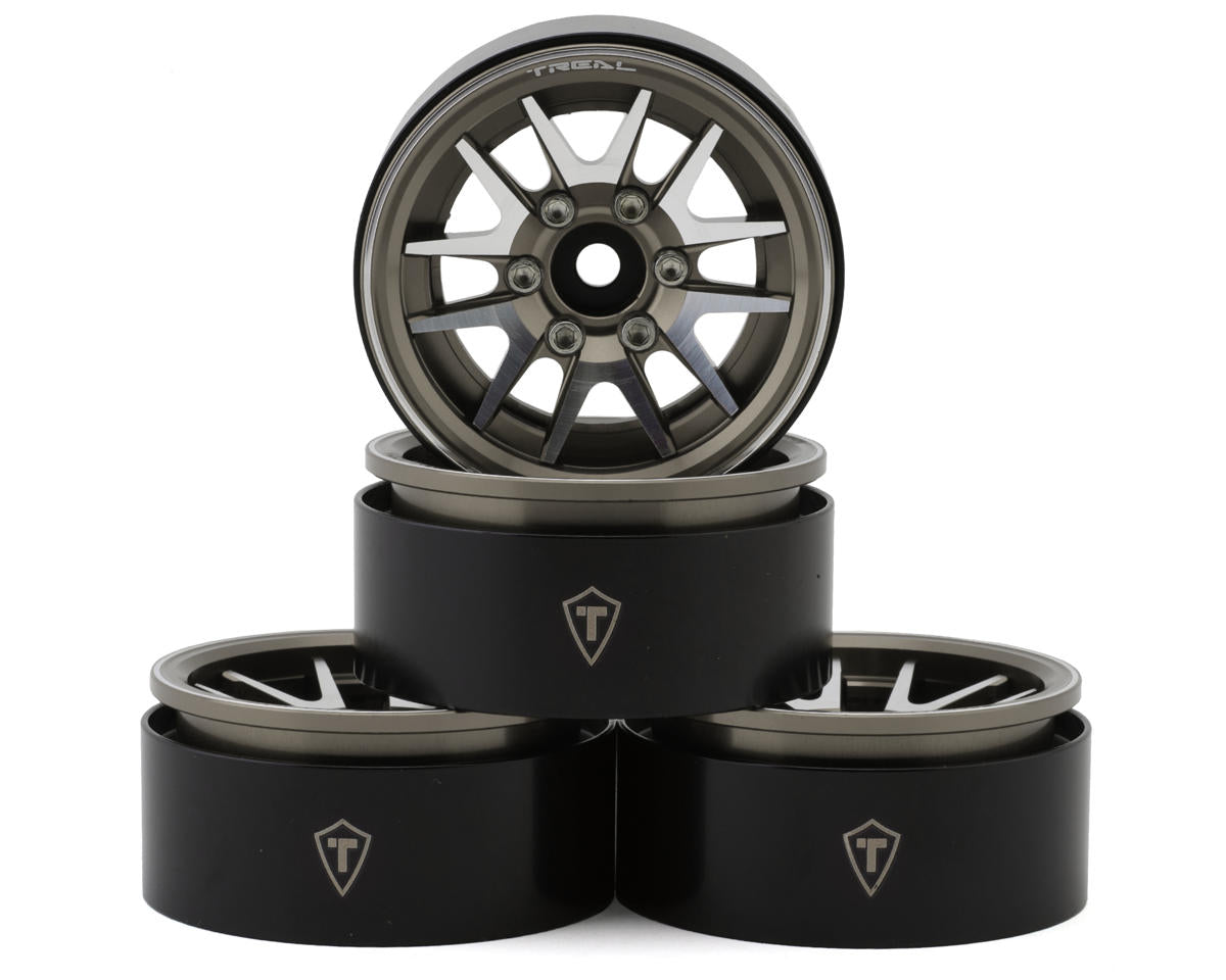 Treal Hobby Type L 1.9" V-Spoke Beadlock Wheels (4)