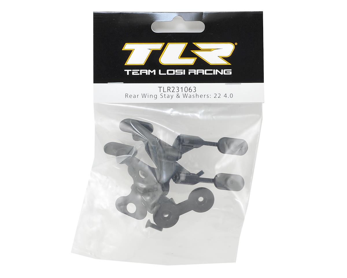 Team Losi Racing 22 4.0 Rear Wing Stay & Washers