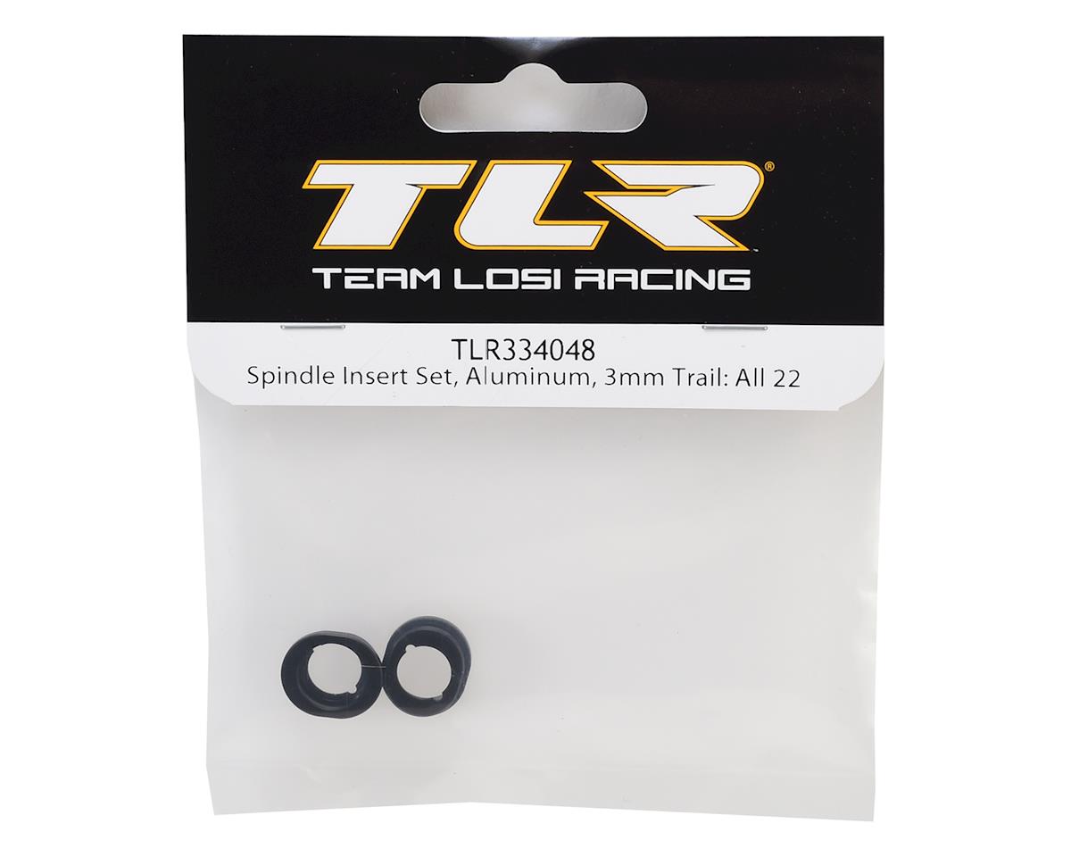 Team Losi Racing 3mm Trail Aluminum Spindle Insert Set (All 22)
