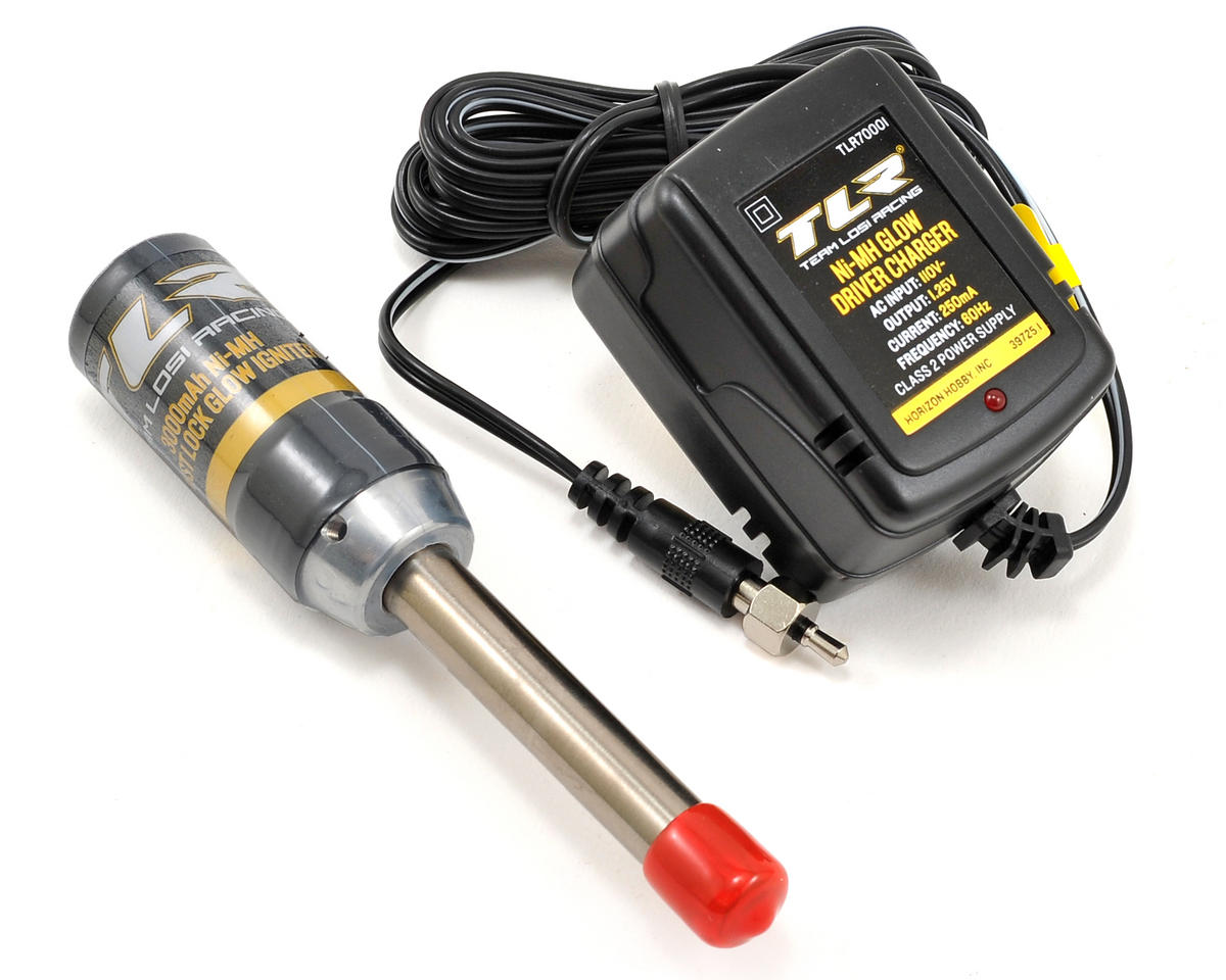 Team Losi Racing Twist Lock Glow Igniter & Charger Combo