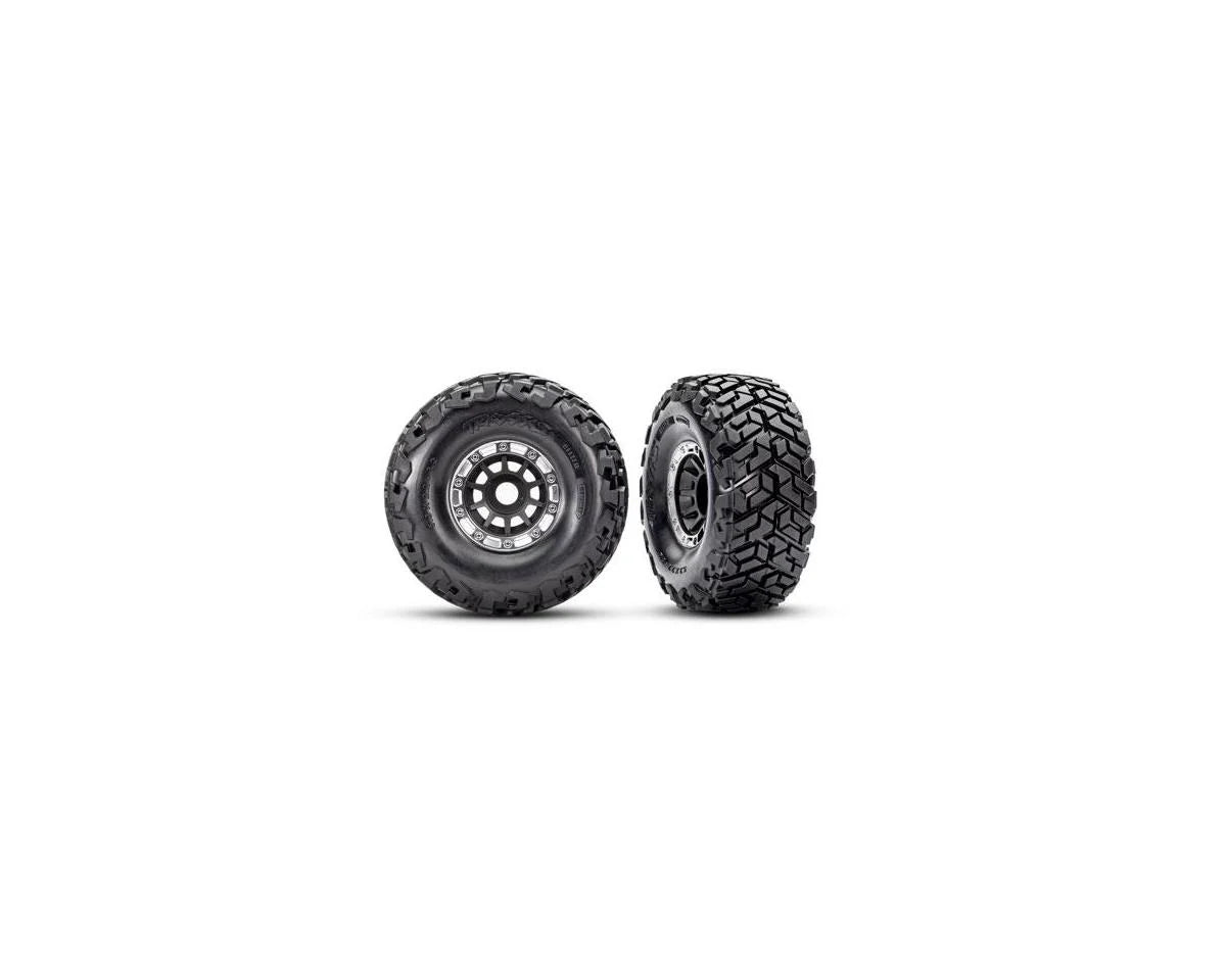 Traxxas Maxx® Slash® Pre-Mounted Belted Short Course Truck Tires (Black) w/17mm Hex