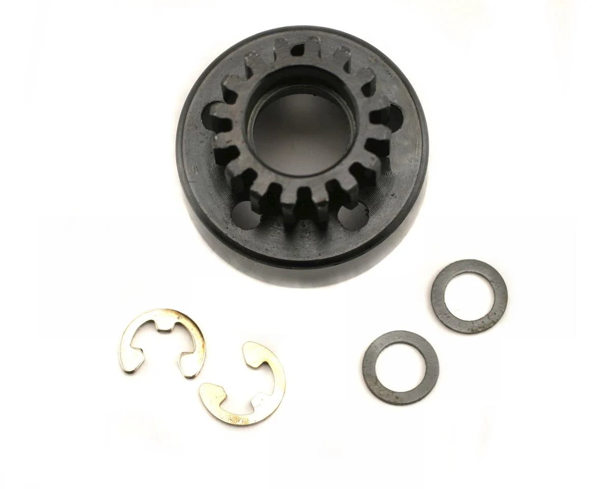 Traxxas Clutch bell (16T) 5x8x0.5mm fiber washer, 5mm e-clip (use 5x11x4mm bearin