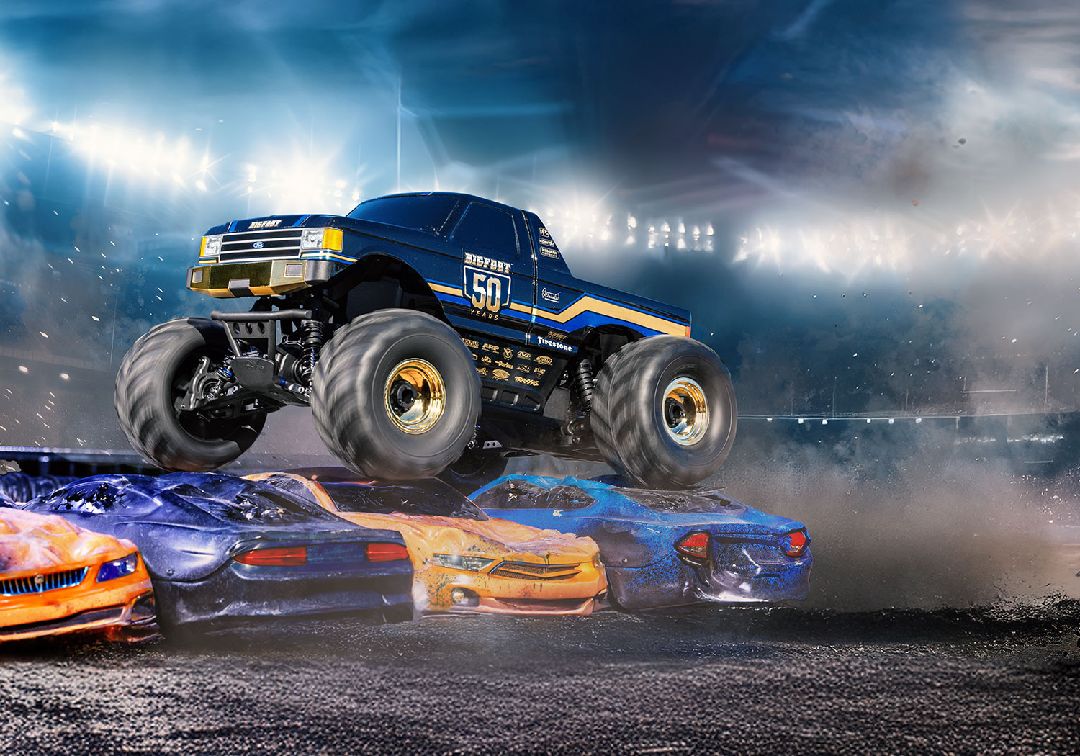 Traxxas 1/10 MT BL-2S 4x4 RTR - Bigfoot 50th Anniversary (Incl B&C)