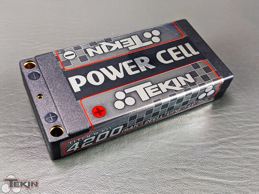 Tekin Titanium Power Cell 2S Shorty ULCG LiPo Battery 140C (7.4V/4200mAh) w/5mm Bullets