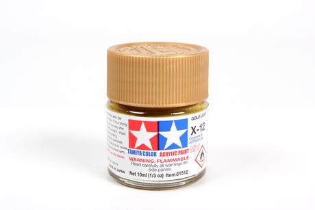 Tamiya Acrylic Mini X-12 Gold Leaf 1/3 oz - TAM81512