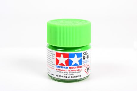 Tamiya Acrylic Mini X-15 Light Green 1/3 oz - TAM81515