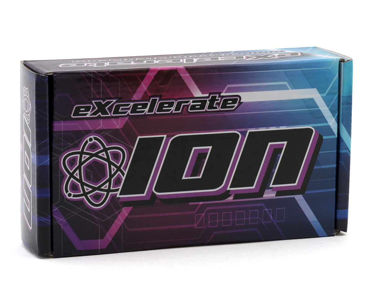 eXcelerate ION 1S Hardcase 200C LiPo Battery (3.7V/7400mAh) w/5mm Bullets