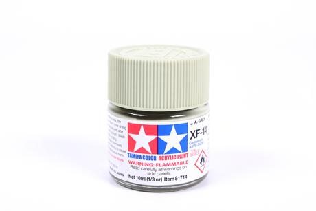 Tamiya Acrylic Mini XF-14 JA Gray 1/3 oz - TAM81714