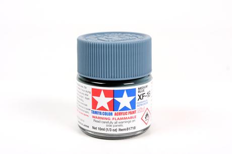 Tamiya Acrylic Mini XF-18 Medium Blue 1/3 oz - TAM81718