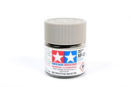Tamiya Acrylic Mini XF-20 Medium Gray 1/3 oz - TAM81720