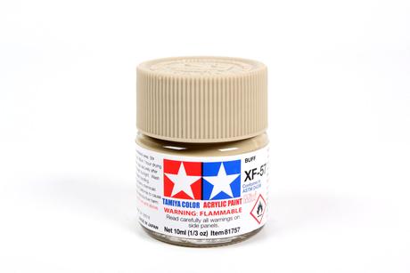 Tamiya Acrylic Mini XF-57 Buff 1/3 oz - TAM81757