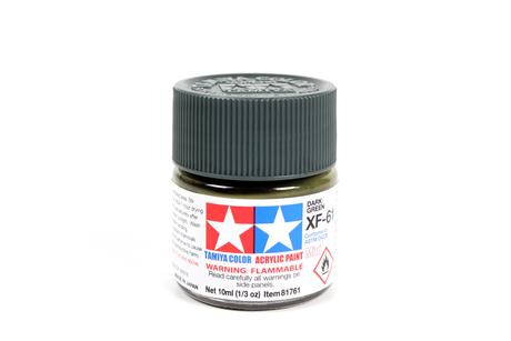 Tamiya Acrylic Mini XF-61 Dark Green 1/3 oz - TAM81761