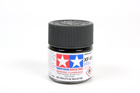 Tamiya Acrylic Mini XF-69 Nato Black 1/3 oz - TAM81769
