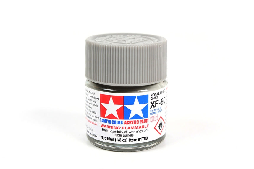 Tamiya Acrylic Mini XF-80 Navy Gray British 1/3 oz - TAM81780