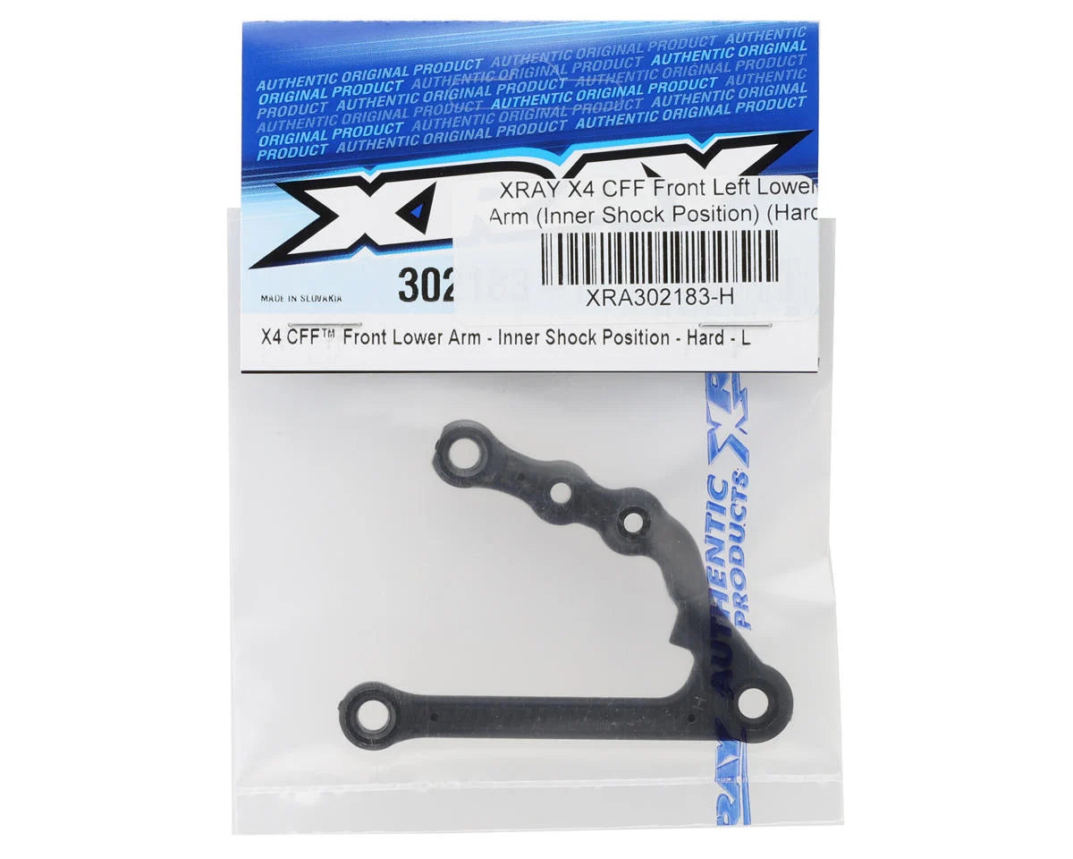 XRAY X4 CFF Front Left Lower Arm (Inner Shock Position) (Hard)