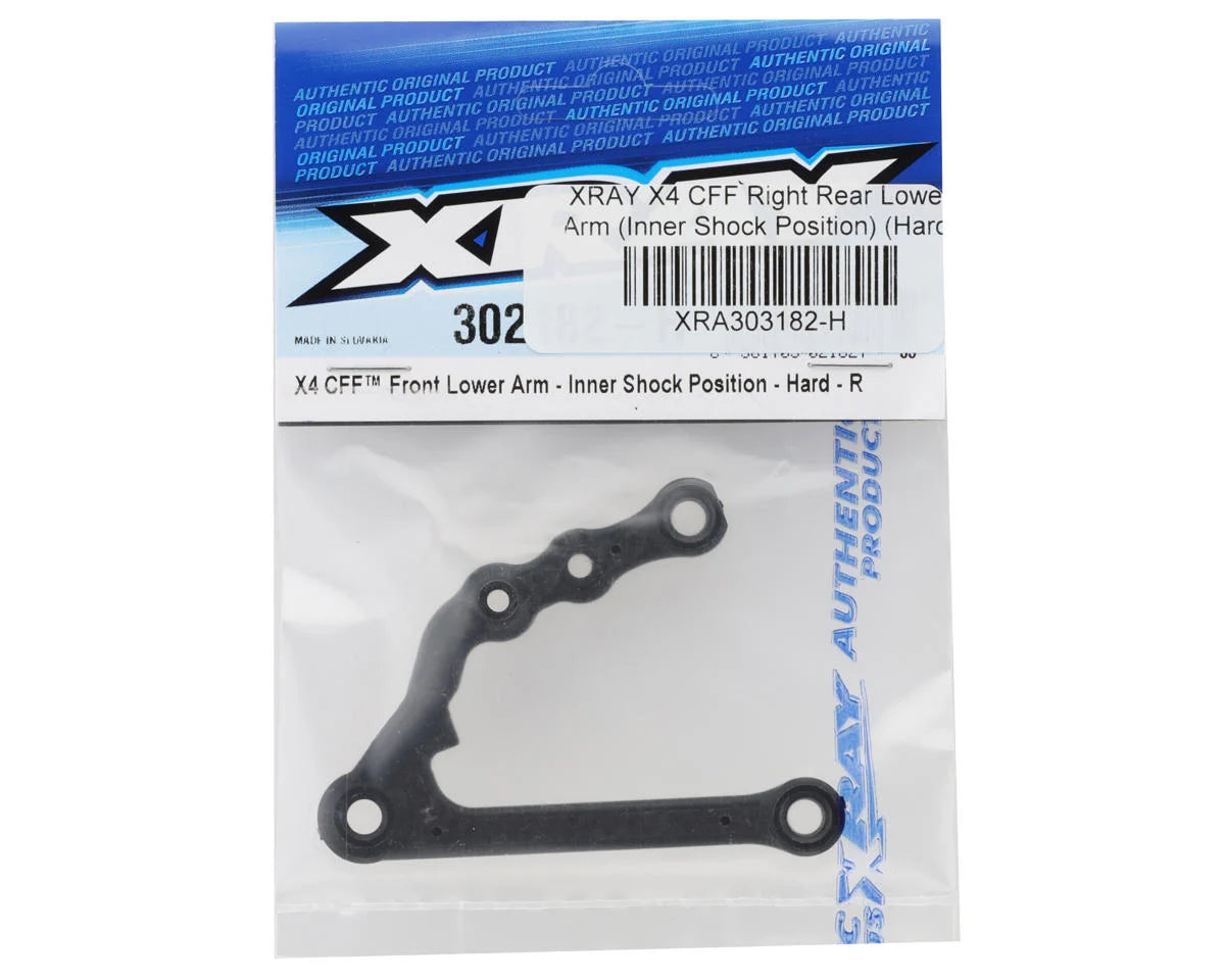 XRAY X4 CFF Rear Right Lower Arm (Inner Shock Position) (Hard)