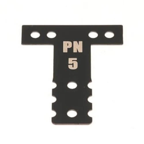 PN Racing Mini-Z MR03/MR04 MM Spring Steel T-Plate #5 (Black)