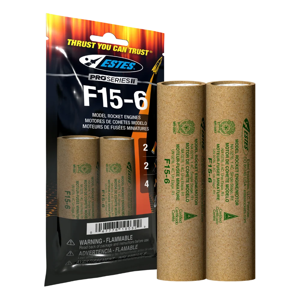Estes Rockets F15-6 Engines (29 mm)