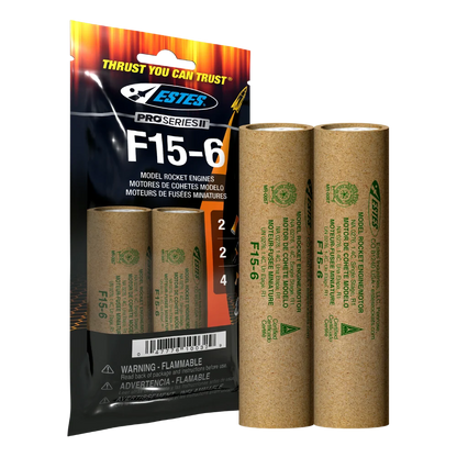 Estes Rockets F15-6 Engines (29 mm)