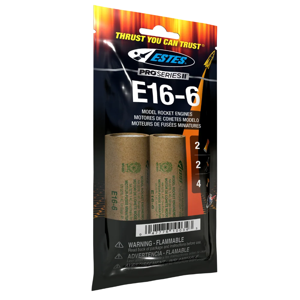 Estes Rockets E16-6 Engines (29 mm)