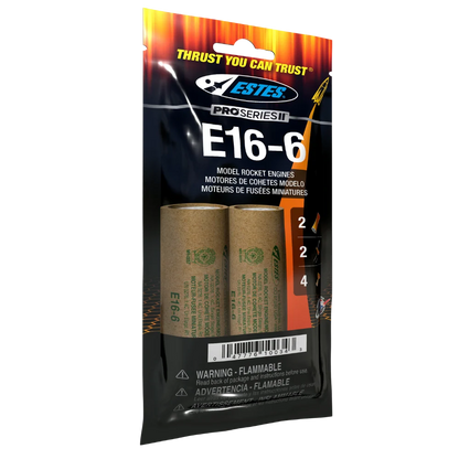 Estes Rockets E16-6 Engines (29 mm)