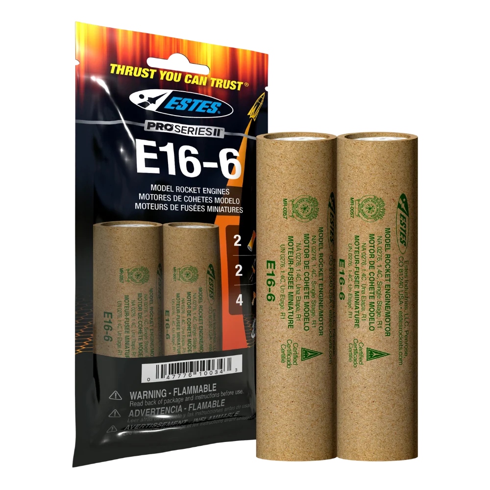 Estes Rockets E16-6 Engines (29 mm)