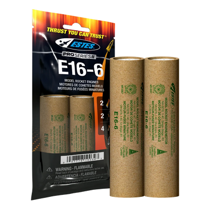 Estes Rockets E16-6 Engines (29 mm)