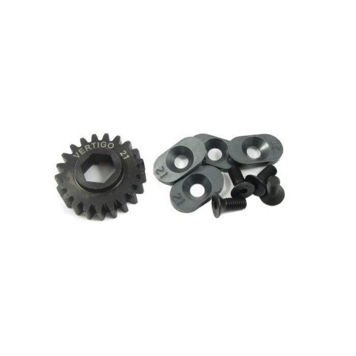 Vertigo 21T Gear Adjusting Inserts w/21t Hex Drive Gear Losi 5ive