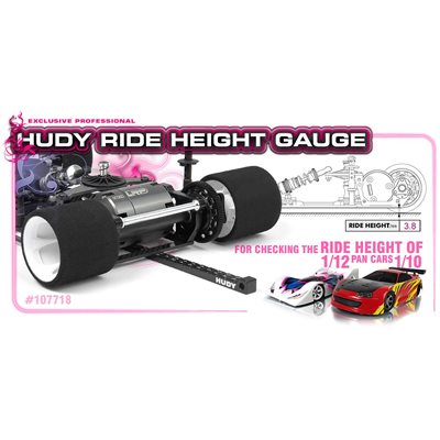 XRAY Ride Height Gauge Stepped 1/10 & 1/12 Pan Cars