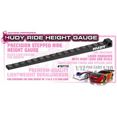 XRAY Ride Height Gauge Stepped 1/10 & 1/12 Pan Cars