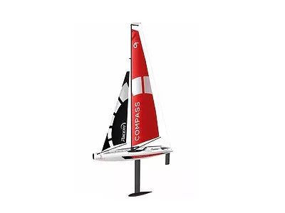 RC PRO COMPASS - Remote Control Sailboat - 2.4G 650MM RC SAILBOAT Ready To Run