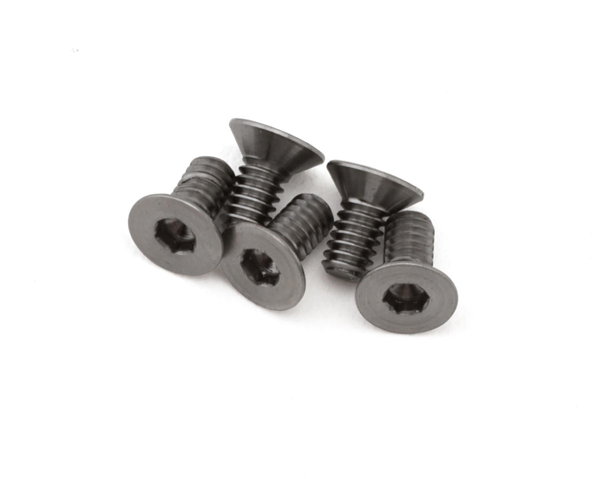 1UP Racing Titanium Pro Duty Flat Head Screws (5) (2x6mm)