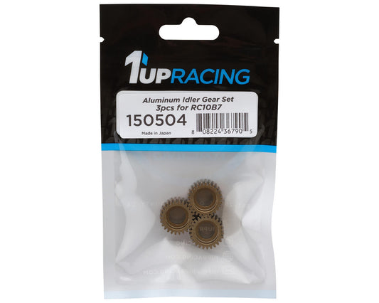 1UP Racing RC10B7/B6 "Stand-Up" Aluminum Idler Gear Set (3)