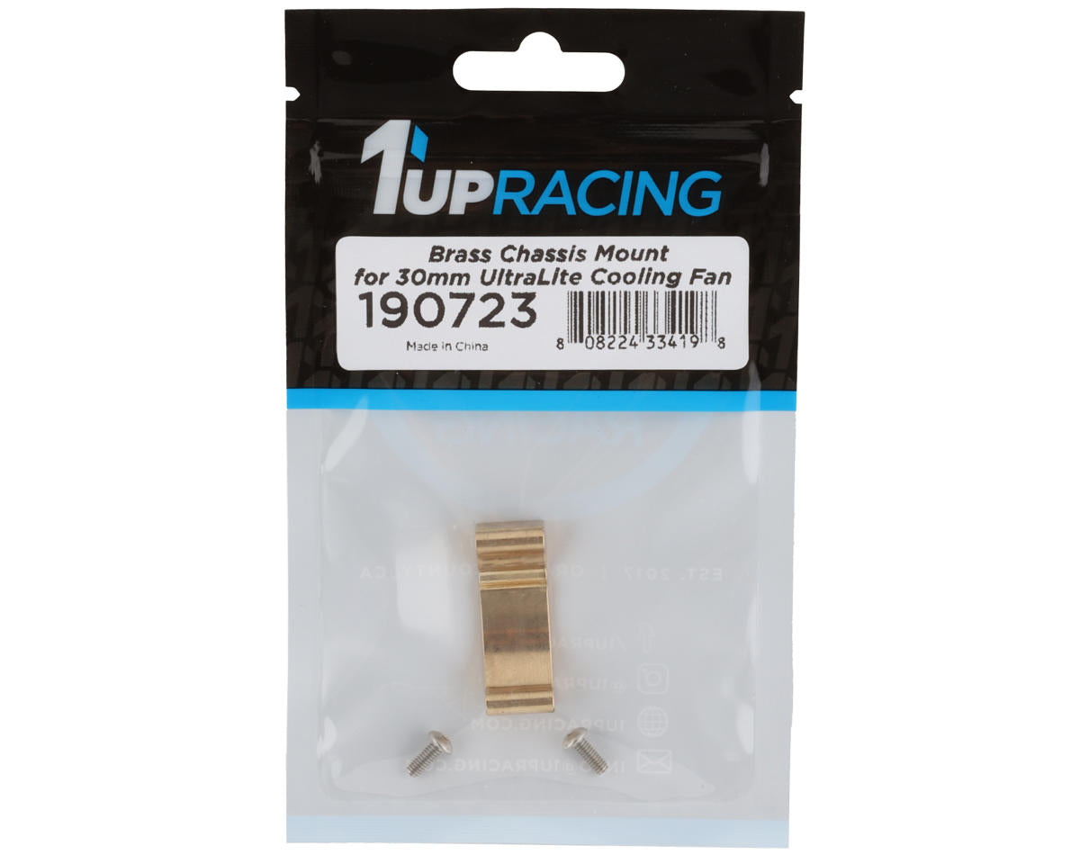 1UP Racing UltraLite 30mm High-Speed Fan Chassis Mount (Brass)