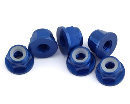 1UP Racing 3mm Aluminum Flanged Locknuts (6)