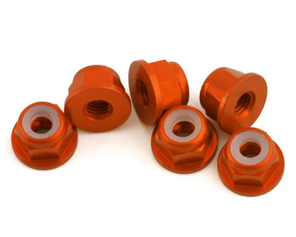 1UP Racing 3mm Aluminum Flanged Locknuts (6)