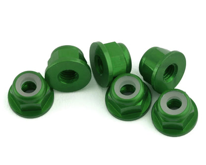 1UP Racing 3mm Aluminum Flanged Locknuts (6)