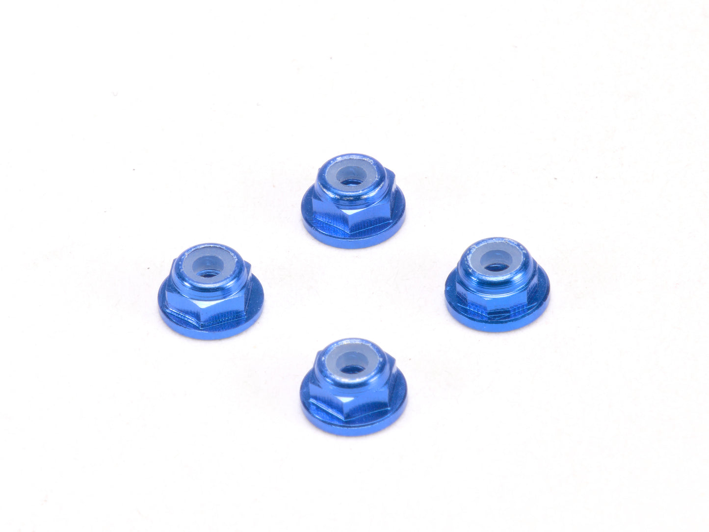 PN Racing Alum 2mm Flanged Lock Nut (4)