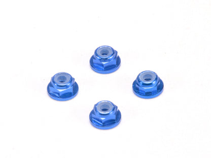 PN Racing Alum 2mm Flanged Lock Nut (4)
