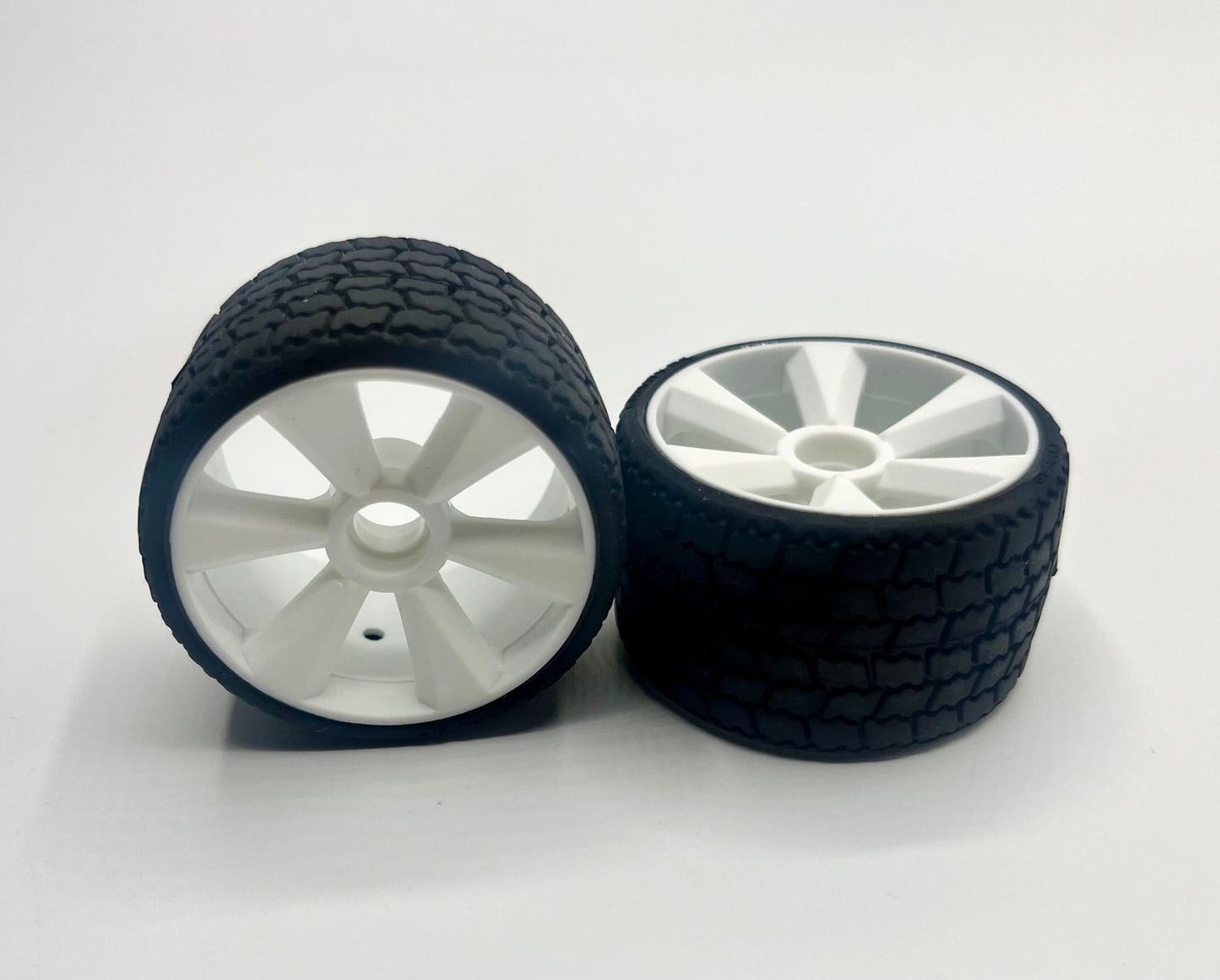 Gravity TYPE12 12th scale rubber tires, (FRONT PAIR) (2), Pre Glued