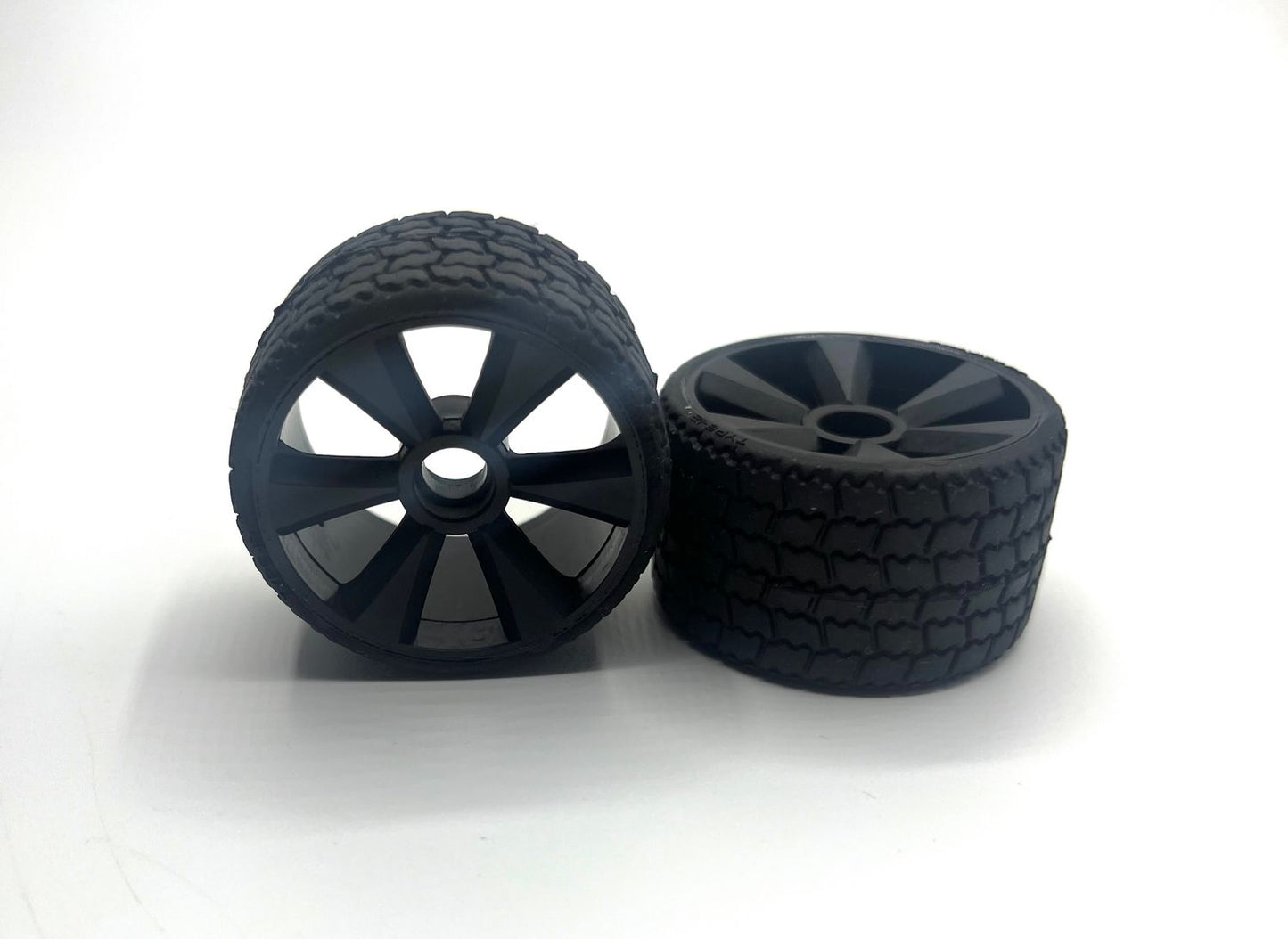 Gravity TYPE12 12th scale rubber tires, (FRONT PAIR) (2), Pre Glued