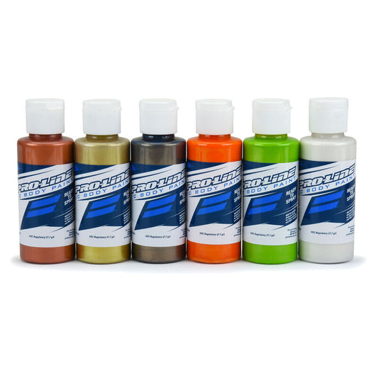 Pro-Line RC Body Paint Metallic/Pearl Color Set (6 Pack)