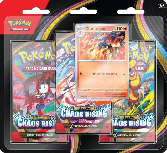 Pokemon TCG: Chaos Rising 3 Pack Blister