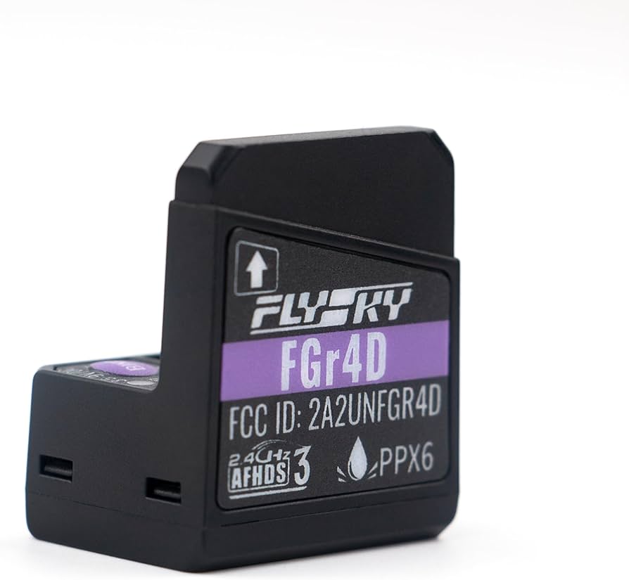 FlySky FGR4D (AFHDS3) 4 Channel Receiver Stand Up w/Built-In Antenna