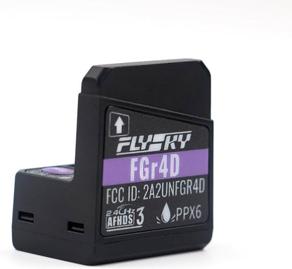 FlySky FGR4D (AFHDS3) 4 Channel Receiver Stand Up w/Built-In Antenna