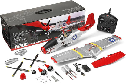 RC PRO R/C Airplane 3D/6G P-51 Ready To Fly