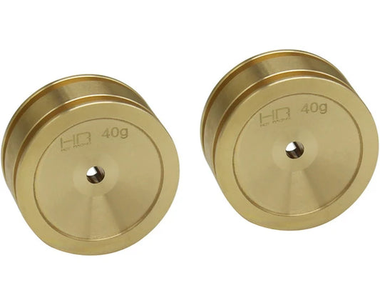 Hot Racing Axial SCX24 Brass Axle Weight (2) (40g)