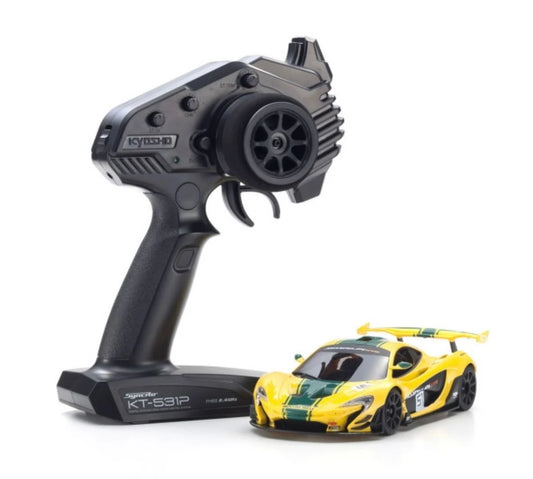 ***PRE-ORDER Mini-Z RWD MR-04 Ready Set McLaren P1 GTR Yellow/Green